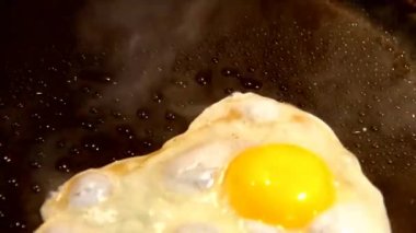 Kızartma Pan Fried Yumurta pişirme Zaman atlamalı