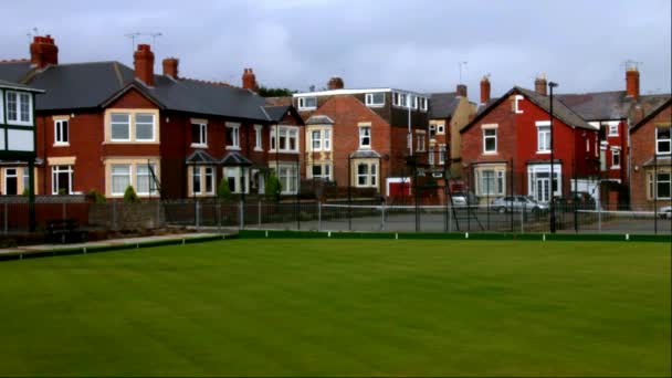 Whitley Bay, Velká Británie - cca srpen 2013: Whitley Bay. Malé letovisko na východním pobřeží Anglie — Stock video