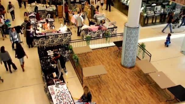 Tel Aviv, Israel - Circa November, 2014 : Retail Bijouterie With Temporary Shelves at the Weekend in a Large Department Store — Stock Video