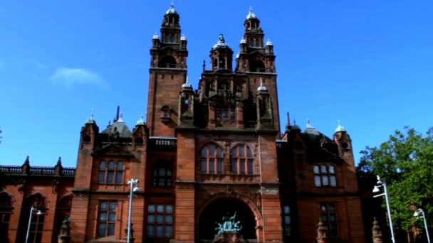 Museo Kelvingrove, Glasgow, Escocia — Vídeo de stock
