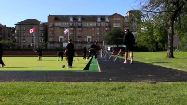 Boules (Petanque), juego de pelota francés — Vídeo de stock