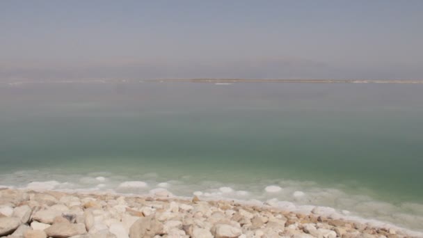 Mrtvé moře a pláž — Stock video