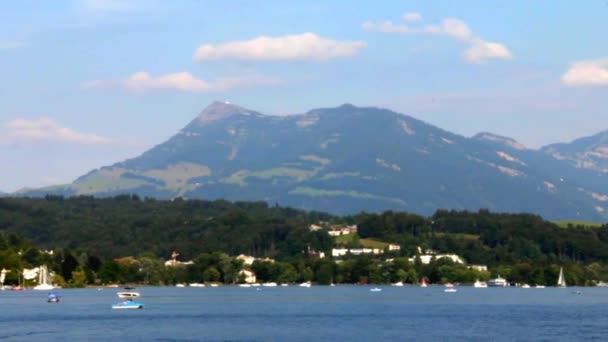 Lake Lucerne, Zwitserland — Stockvideo