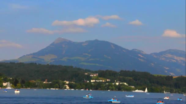 Dört kanton Gölü, İsviçre — Stok video