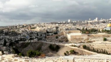 Eski Jerusalem yataydan zeytin Dağı