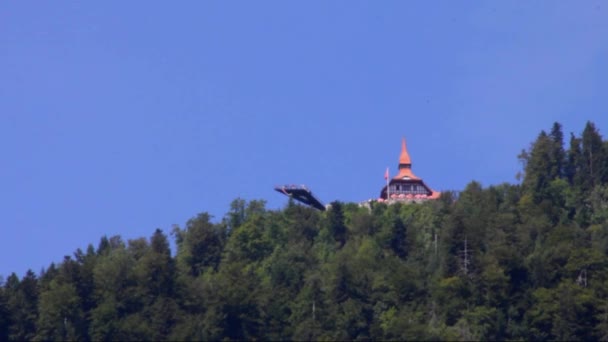 Harter kulm, interlaken - 1322 m ü.M. Schweiz — Stockvideo