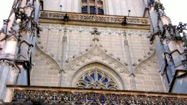 Fachada da Catedral de Berna, Suíça — Vídeo de Stock