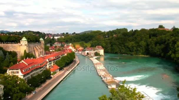 Das ist nicht der Fall. Stadtansicht von city bern, Schweiz — Stockvideo