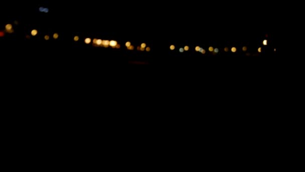 一架大型客机的夜间着陆 — 图库视频影像