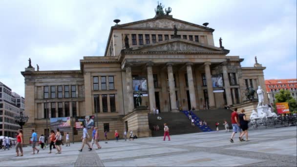 Salle de concert sur la place Gendarmenmarkt, Berlin, Allemagne — Video