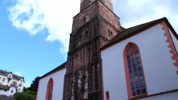 Igreja Católica. Katholisch Stiftskirche. Baden-Baden.alemanha — Vídeo de Stock