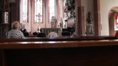 Katolik Kilisesi. Katholisch Stiftskirche. Baden-Baden. Almanya.