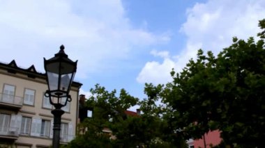 Gökyüzü bitti Augusta Meydanı (Augusta Platz). Baden-Baden. Almanya