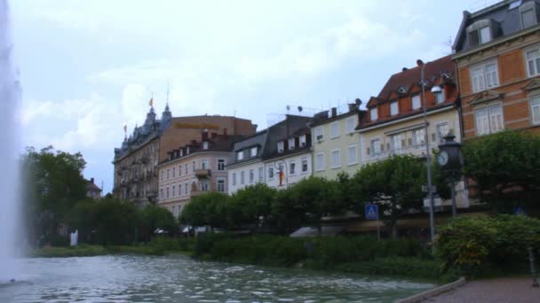 Praça Augusta (Augusta Platz). Baden-Baden. Alemanha — Vídeo de Stock