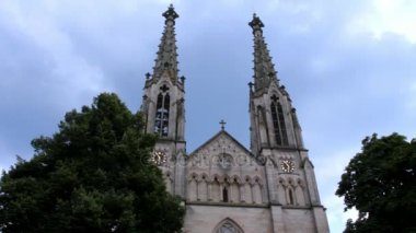 Protestan Şehir Kilisesi. Evangelische Stadtkirche. Baden-Baden, Almanya