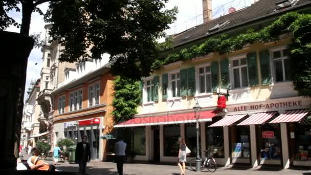 Oude Baden-Baden Street. Duitsland — Stockvideo