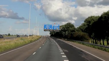 Karayolu A1 trafik. Holland. Hollanda