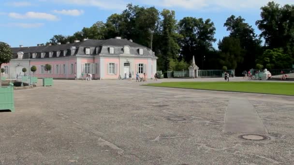 Palacio Benrath en Düsseldorf, Alemania — Vídeo de stock