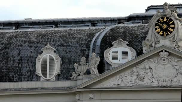 Palacio Benrath en Düsseldorf, Alemania — Vídeos de Stock