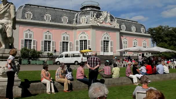Palacio Benrath en Düsseldorf, Alemania — Vídeos de Stock