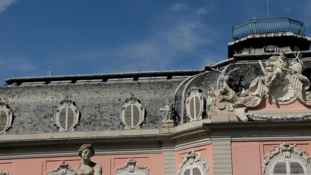 Benrath Palace i Düsseldorf, Tyskland — Stockvideo