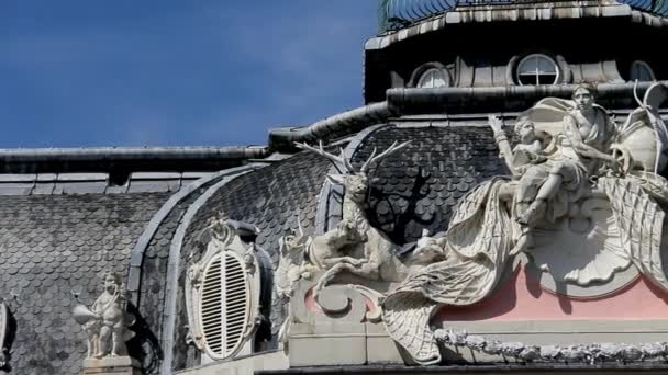 Palácio Benrath em Dusseldorf, Alemania — Vídeo de Stock