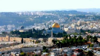 Kış günü, Scopus Dağı'nda eski Jerusalem yataydan