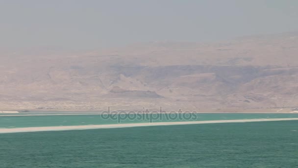 Paisaje del Mar Muerto en la primavera — Vídeo de stock