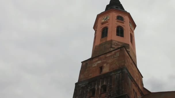 Katolska kyrkan. Katholisch Stiftskirche. Baden-Baden.germany — Stockvideo