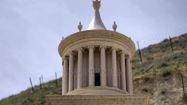 希律大帝在朱迪亚沙漠，以色列希罗天安墓的重建 — 图库视频影像
