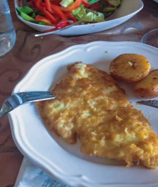 Hamur kızarmış tavuk göğsü