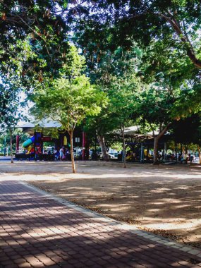 Çocuk oyun alanı küçük bir park