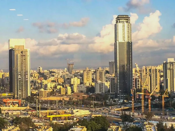 Tel Aviv van een vogel-eye view — Stockfoto