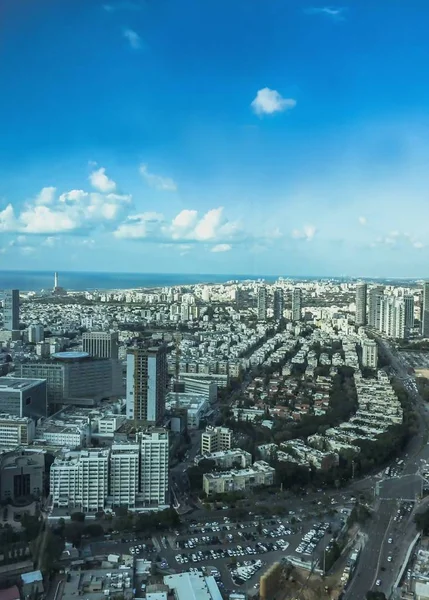 Tel Aviv van een vogel-eye view — Stockfoto