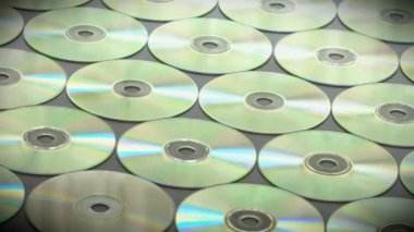 Yavaş hareket satırları CD veya DVD diskleri düzenlenmiş