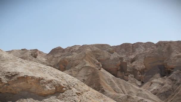 Гора в пустыне Израиль — стоковое видео