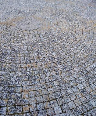 Eski kaldırım taşlarının soyut arkaplanı.