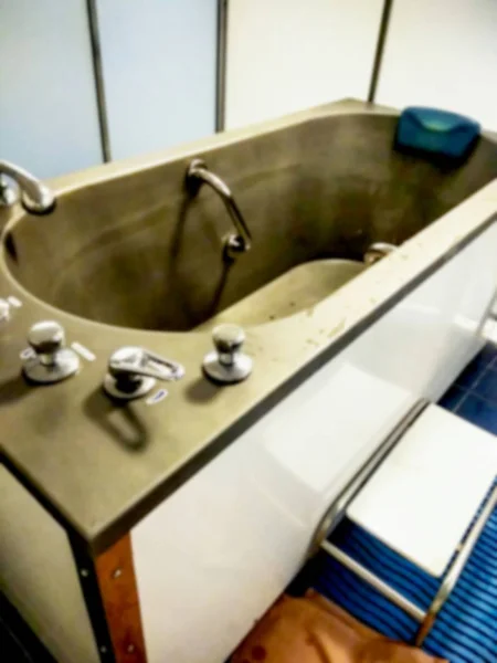 Metal bath for water spa treatments — Stock Photo, Image