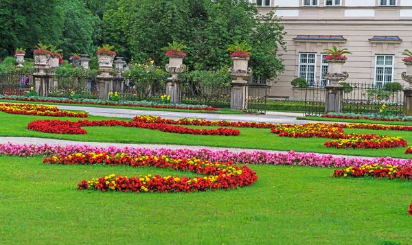 Mirabell garden near Mirabell Castle. Salzburg. Austria — Stock Photo, Image