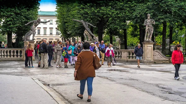 Mirabel ogród w pobliżu zamku Mirabell. Salzburg. Austria — Zdjęcie stockowe