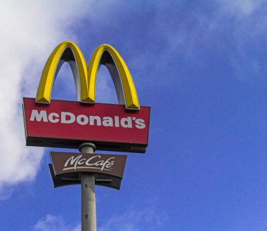 McDonald's Restoran logo Mcdonald's Corporation dünyanın en büyük zincir hamburger fast food restoranlar olduğu.