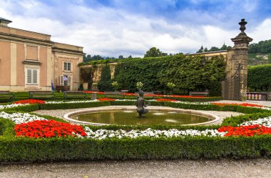 Mirabel Bahçe Mirabell Castle yakınındaki. Salzburg. Avusturya