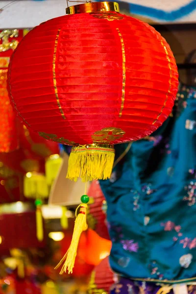 Big Chinese lanterns in London's Chinatown — Stock Photo, Image