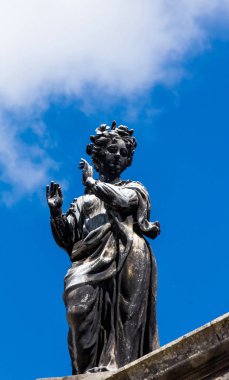 Terpsichore - dans muse heykeli. Bina, Clarendon Oxford çatısı