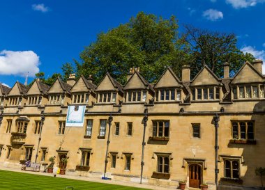 Brasenose eski Quadrangle Koleji Oxford Üniversitesi avlusu