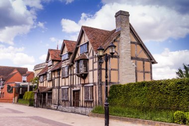 House a birthplace where playwright and poet William Shakespeare was born. clipart