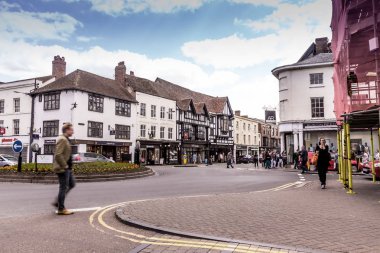 Kimliği belirsiz turist olarak Merkezi, Stratford Upon Avon, Warwickshire. İngiltere, Amerika Birleşik Devletleri