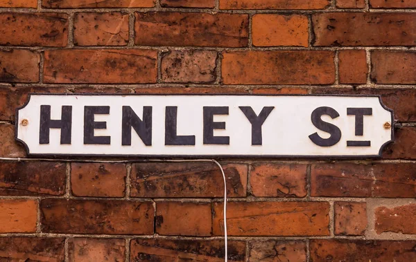 Henley gatan namn tecken i Stratford-upon-Avon, Uk — Stockfoto
