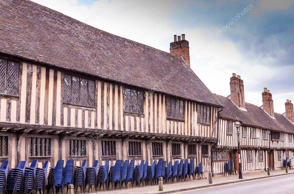 The historic King Edward VI school at Chapel Lane in Stratford Upon Avon, Warwickshire. UK