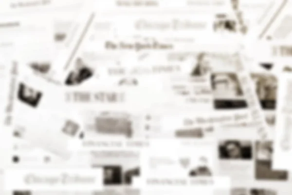 Багато Інтернет Версій Провідних Світових Англійських Газет Тло Текстура Розмитий — стокове фото